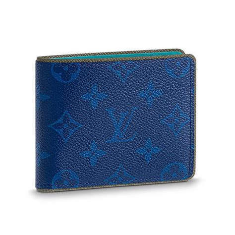 lv wallet blue inside|authentic louis vuitton men's wallet.